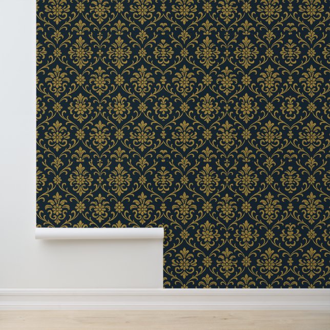 Papier Peint Elégant or floral Damask (Application)
