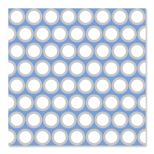 Papier Peint Élégant Retro Beachy Bleu Blanc Pois Motif
