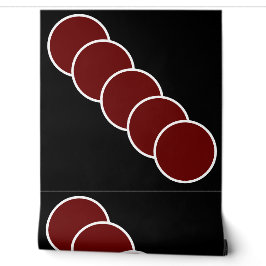 Papier Peint Elégant rouge blanc Motif noir