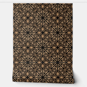 Papier Peint Élégant style Retro Géométrique Classo Brown