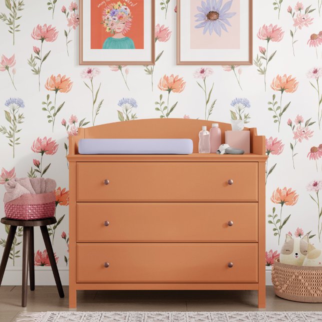 Papier Peint Elégante aquarelle Fleur sauvage Jardin Floral (Elegant Watercolor Wildflower Garden Floral Wallpaper
)