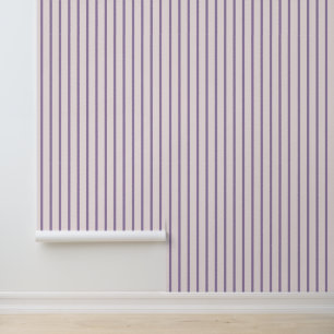 Papier Peint Élégantes rayures en Blush & Violet