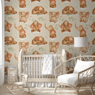 Papier Peint Eléphants Bébés mignons