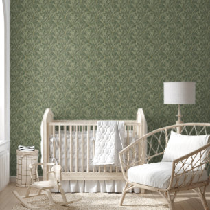 Papier Peint Emerald Green et Gold Art déco Motif