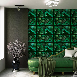 Papier Peint Emerald Spring - Collage de cellules