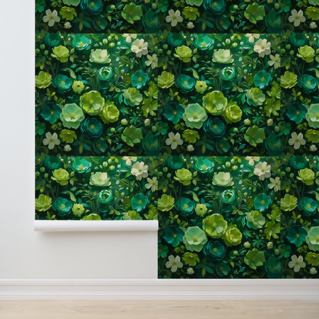 Papier Peint Émeraude et citron vert vert (Application)
