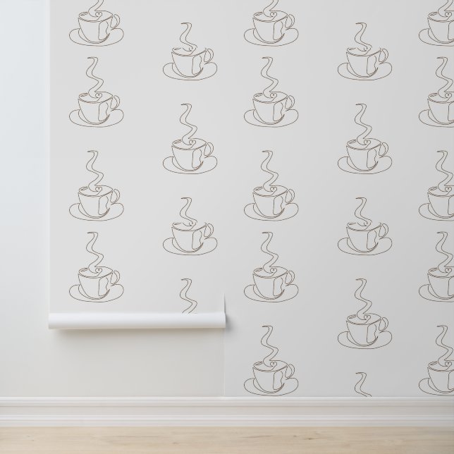 Papier peint en papier peint de la tasse de café (Application)