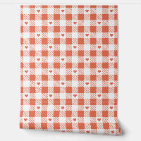 en vichy Plaids cardiaques Motifs