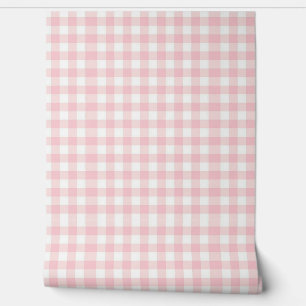 Papier Peint En vichy rose