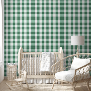 Papier Peint En vichy vert Minty À damiers Impression Plaid