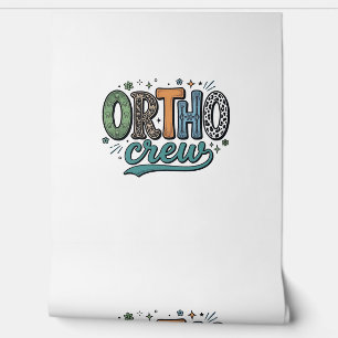Papier Peint Équipe Ortho Vintage Équipe Dentaire Vector Design