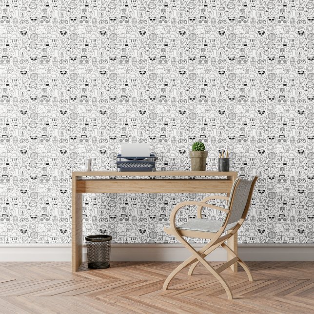 Papier Peint Espace de gribouillages pour adolescents (Créateur téléchargé)