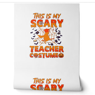 Papier Peint Est Costume d'enseignant effrayant Halloween Sorci