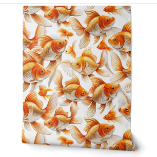 Papier peint et rideau pour Motif de poisson rouge