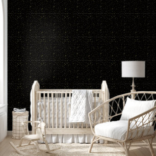 Papier Peint Étincelles d'or sur noir