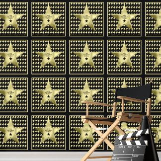 Papier Peint Étoile de cinéma personnalisée Nom personnalisé Ho