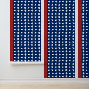 Papier Peint Étoiles et rayures patriotiques