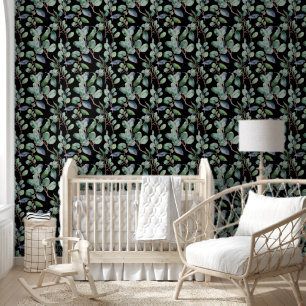 Papier Peint Eucalyptus Feuille vert Cool couleur personnalisée