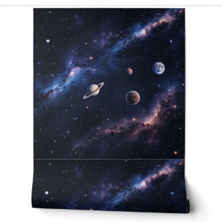 Papier Peint Expédition spatiale et galaxie : Immersive 3D Cosm
