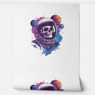 Papier Peint Explorateur d'astronautes crâniens