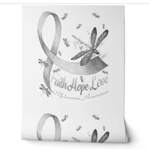 Papier Peint Faith Hope Love Melanoma Awareness Dragonfly
