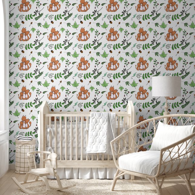 Papier Peint Famille des écureuils (Enfants)