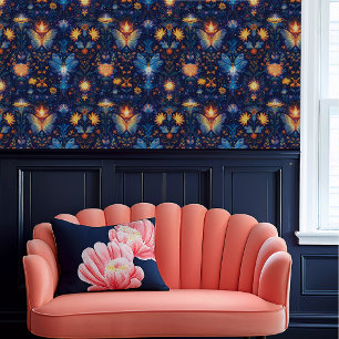 Papier Peint Fée Ethérée Papillon Floral