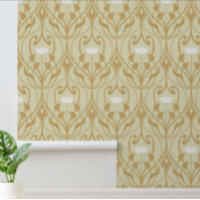 Feuillage Art nouveau et motif floral