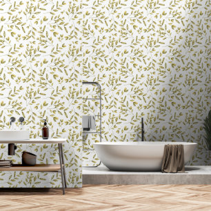 Papier Peint Feuillage d'automne motif bois nature extérieure s