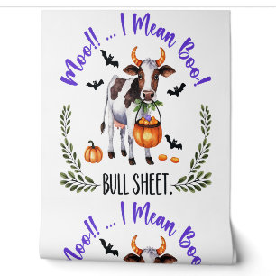 Papier Peint Feuille de taureau de vache d'Halloween