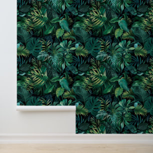 Papier Peint Feuilles de la forêt tropicale tropicale