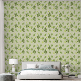 Papier Peint Feuilles sauvages sur un