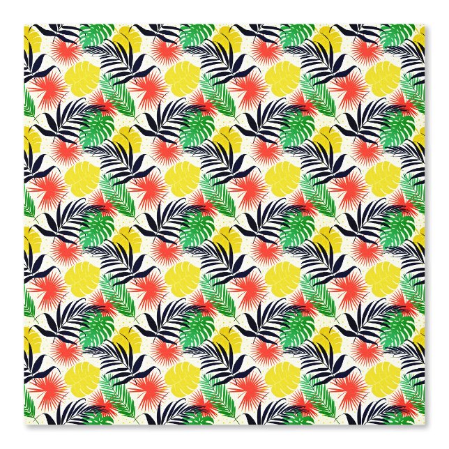 Papier Peint Feuilles tropicaux (Recto)