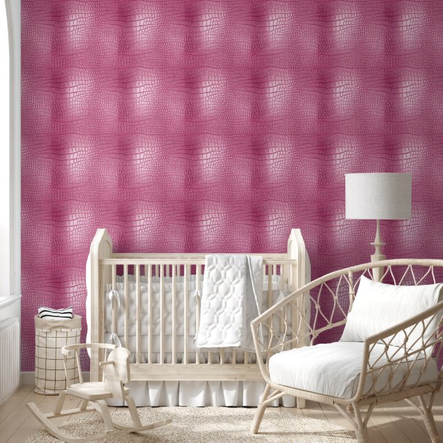 Papier Peint Fille rose chic animal Abstrait (Enfants)