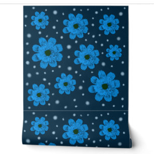 Papier Peint Fleur bleue