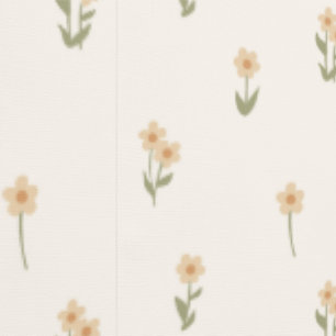 Papier Peint Fleur Cottagecore Boho Sauvage Beige Disséminée