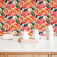 Fleur de chintz moderne et lumineuse 