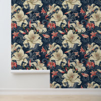 Fleur de lys de pêche et de crème