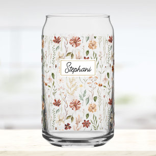 Papier Peint Fleur de Monogramme Aquarelle Vintage