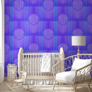 Papier Peint Fleur De Vie - Motif Simples Art 1