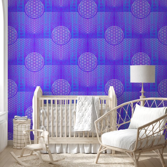Papier Peint Fleur De Vie - Motif Simples Art 1 (Enfants)
