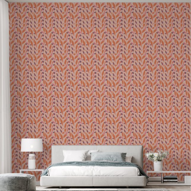 Papier Peint Fleur Echo (Chambre à coucher)