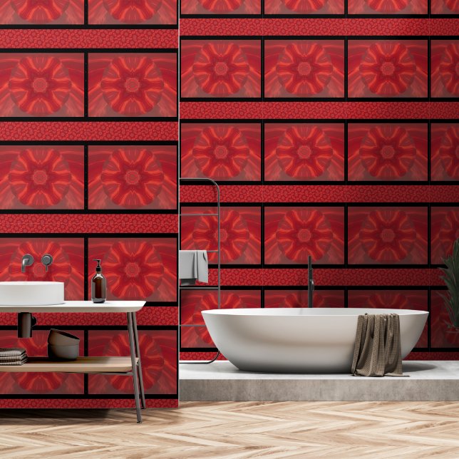 Papier Peint Fleur Phoenix 2 (Salle de bain)