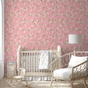 Papier Peint Fleur rose