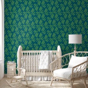 Papier Peint Fleur vert clair Botanique Vert Backgrou Floral