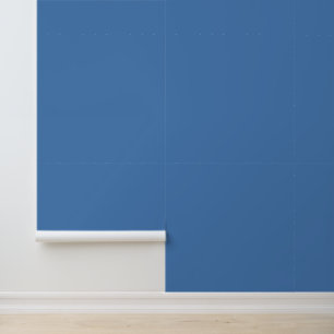 Papier Peint Fleurs Bleu Royal