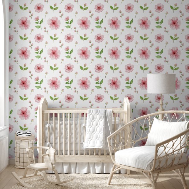 Papier Peint Fleurs de cerisiers roses (Enfants)