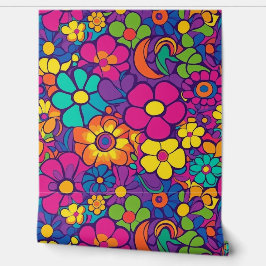 Papier Peint Fleurs hippie mod 5