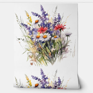 Papier Peint Fleurs sauvages prairie de printemps