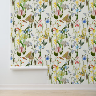 Papier Peint Fleurs tropicales et de jardin sur arrière - plan